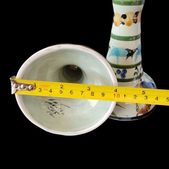 Vintage Tonala Handpainted Candle Holders (Set of 2) - Picture 9 of 10